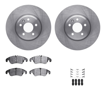6312-73070, Rotors With 3000 Series Ceramic Brake Pads Includes Hardware